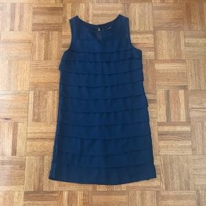 Forever 21 Navy Ruffle Tier Dress
